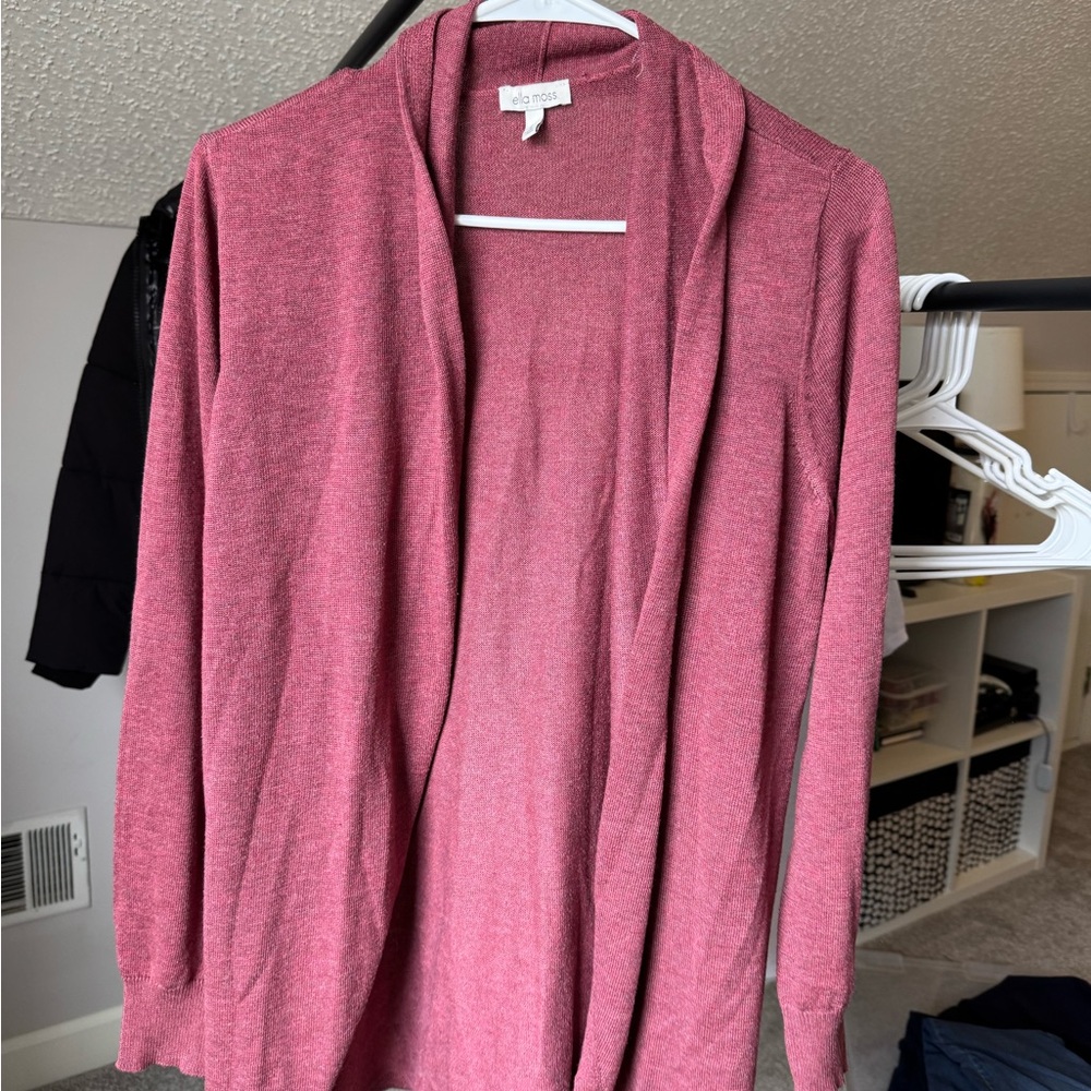 Ella Moss Rose Open Front Cardigan